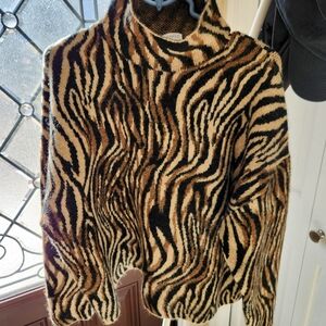 Zara sweater animal print